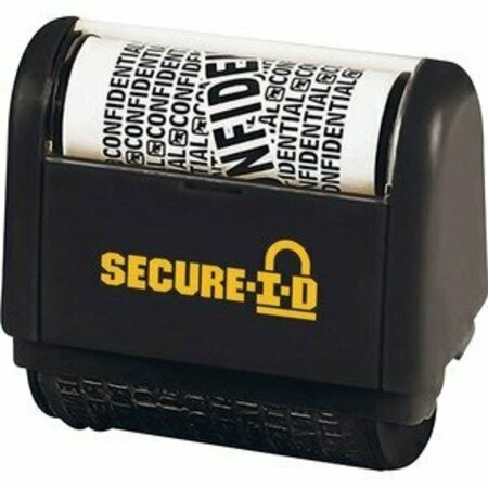 CONSOLIDATED STAMP Stamp, Security, Roller, Black COS035510